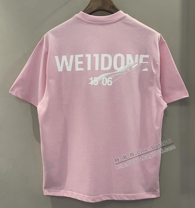 We11done專櫃2023SS新款印花T恤 男女同款 tzy2608